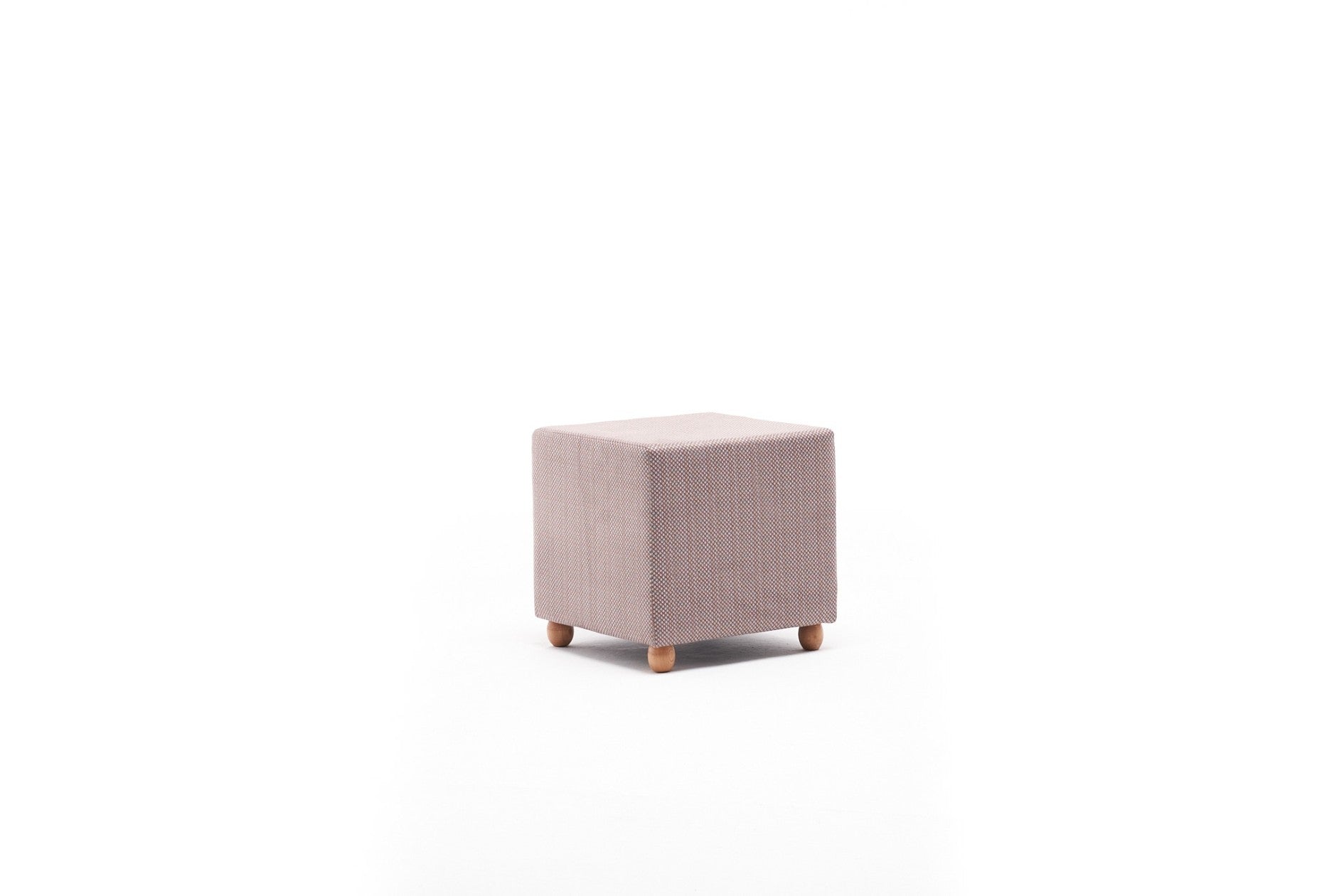 Pouf in tessuto Helen Square Multicolore (4)