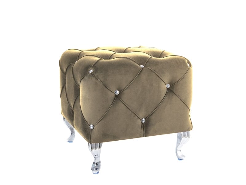 Signal Pouf in tessuto Hestia K Beige