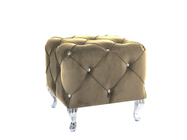 Signal Pouf in tessuto Hestia K Beige
