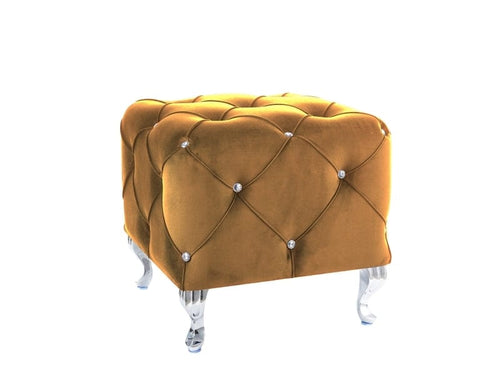 Signal Pouf in tessuto Hestia K Giallo