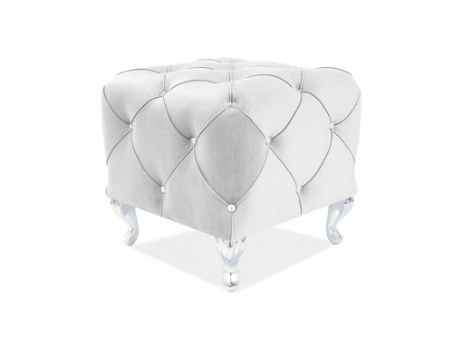 Signal Pouf in tessuto Hestia K Grigio