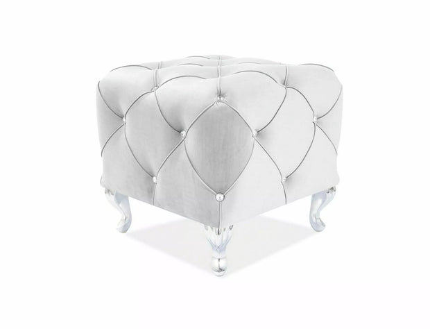 Signal Pouf in tessuto Hestia K Grigio