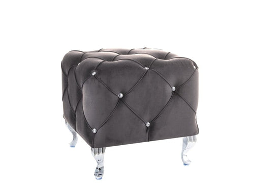 Signal Pouf in tessuto Hestia K Grigio