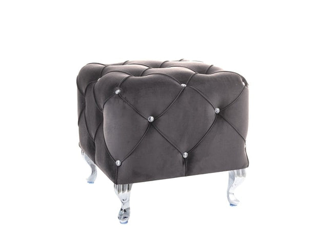 Signal Pouf in tessuto Hestia K Grigio