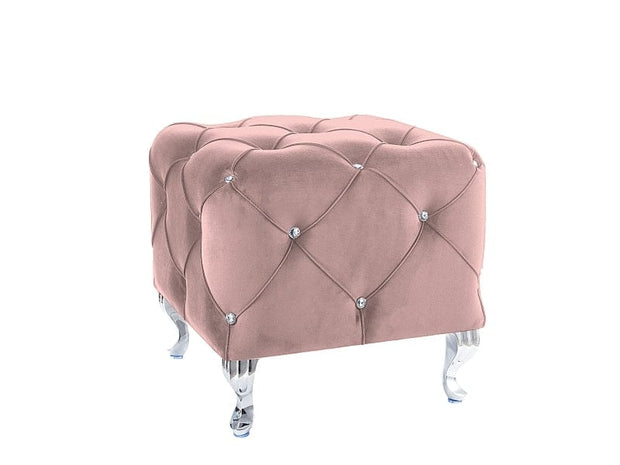 Signal Pouf in tessuto Hestia K Rosa