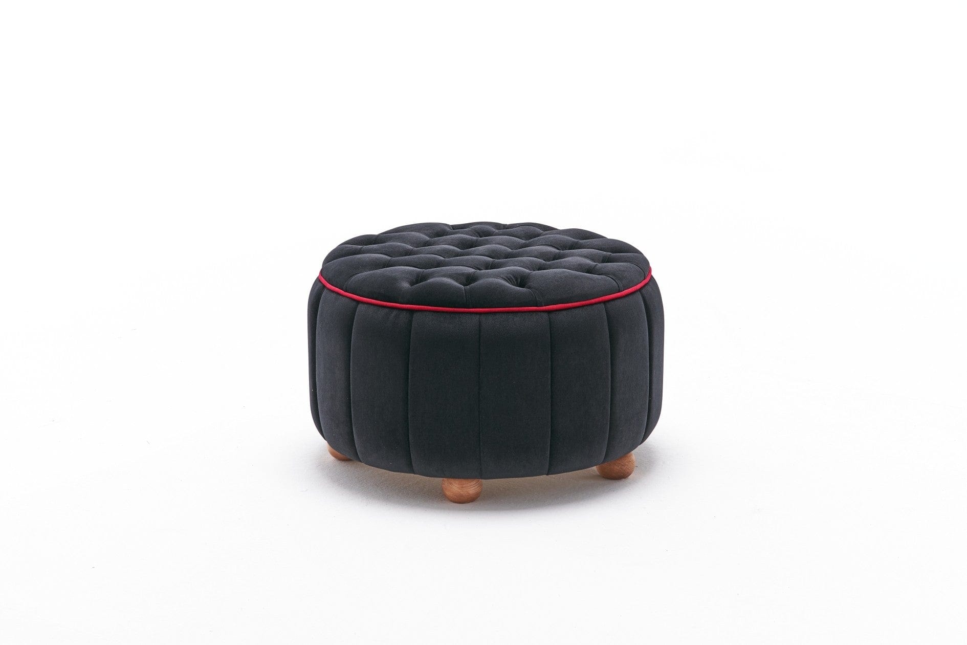 Pouf in tessuto Jasmin Antracite (4)