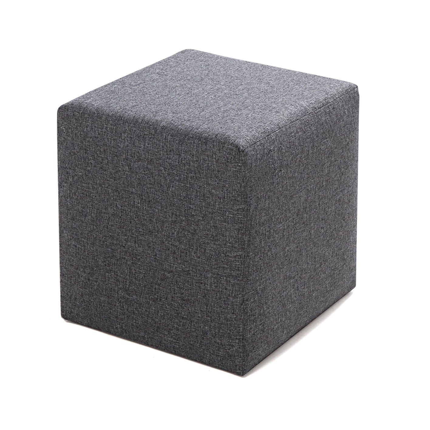 Pouf in tessuto Kare Grigio