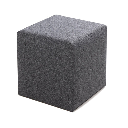 Pouf in tessuto Kare Grigio