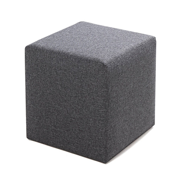 Pouf in tessuto Kare Grigio