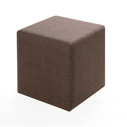Pouf in tessuto Kare Marrone
