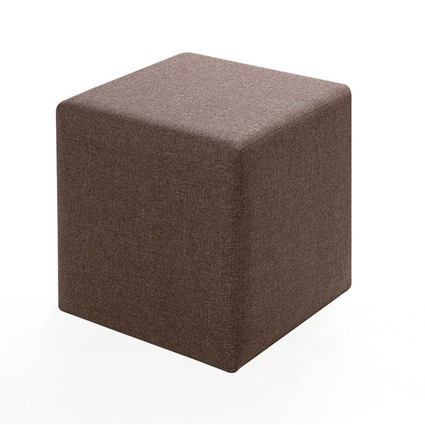 Pouf in tessuto Kare Marrone