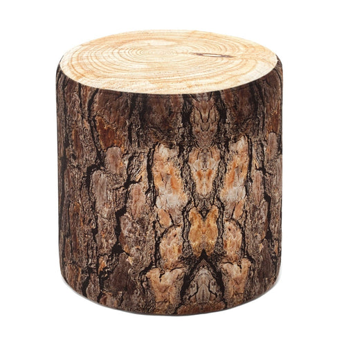Pouf in tessuto Kutuk Marrone