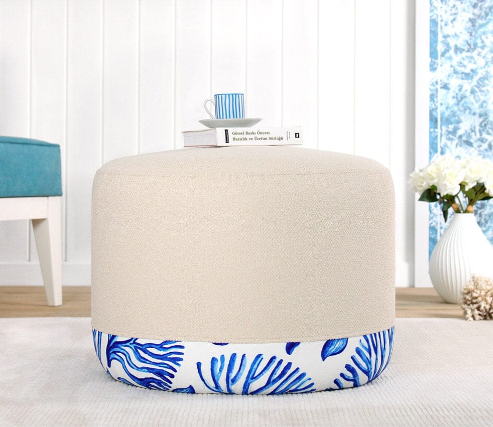 Pouf in tessuto Lagone Multicolore