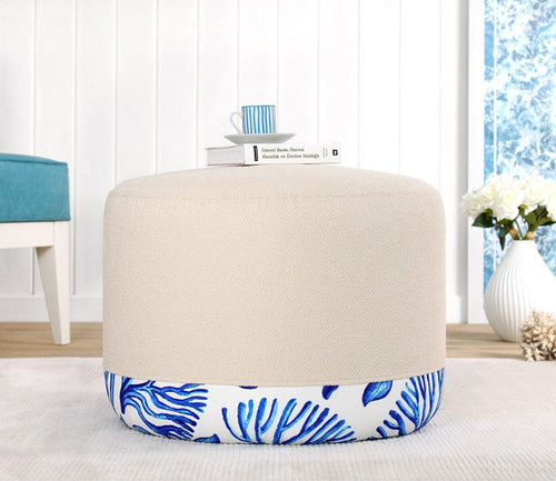 Pouf in tessuto Lagone Multicolore