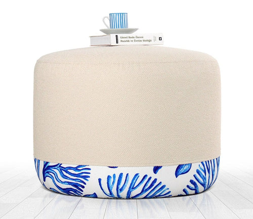 Pouf in tessuto Lagone Multicolore (1)
