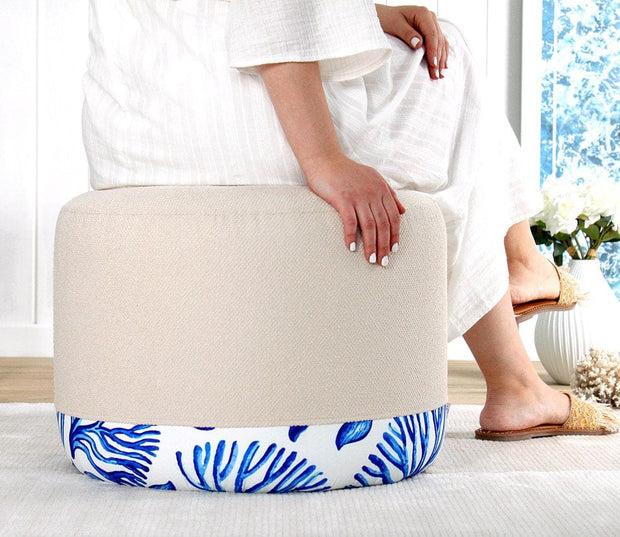 Pouf in tessuto Lagone Multicolore (3)