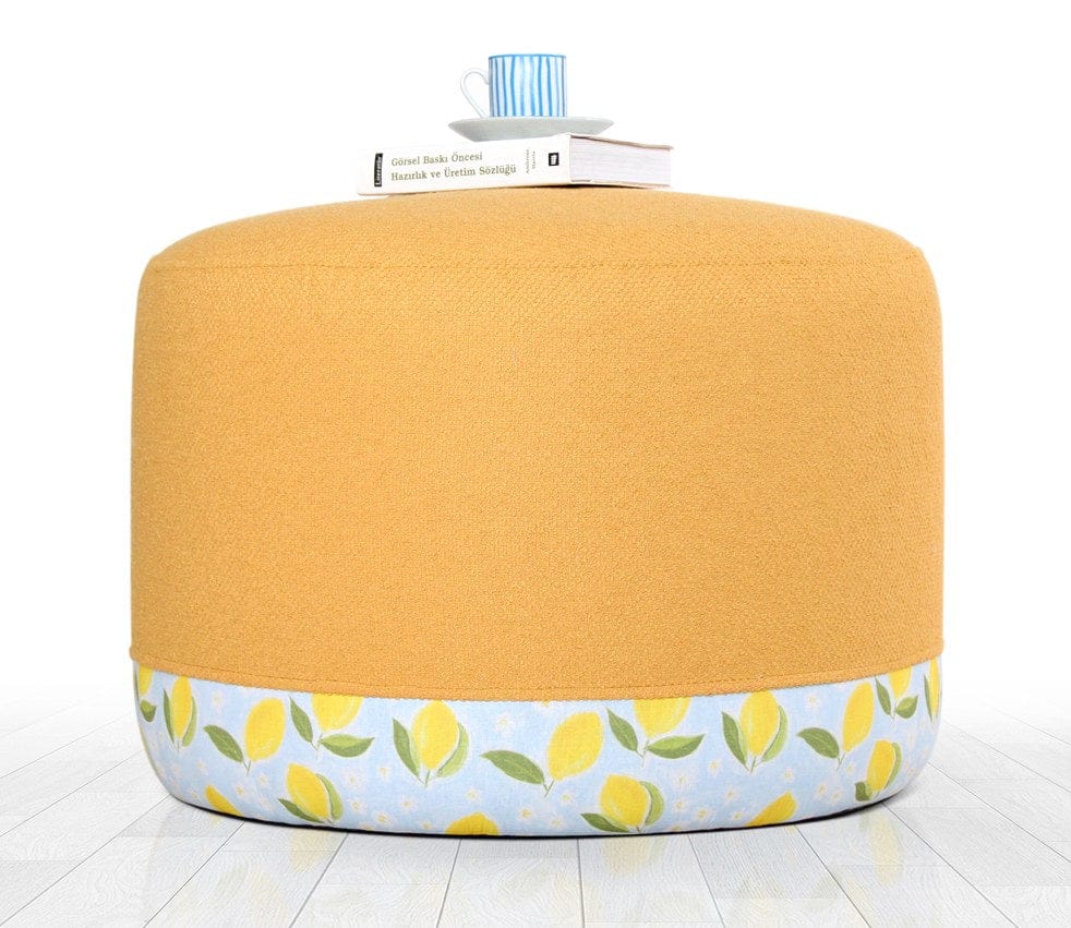 Pouf in tessuto Lagone Multicolore (1)