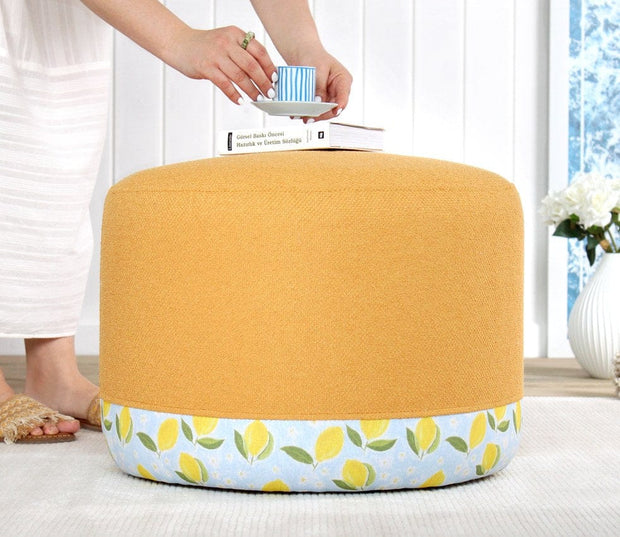 Pouf in tessuto Lagone Multicolore (2)