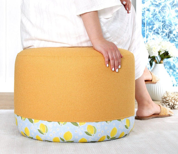 Pouf in tessuto Lagone Multicolore (3)