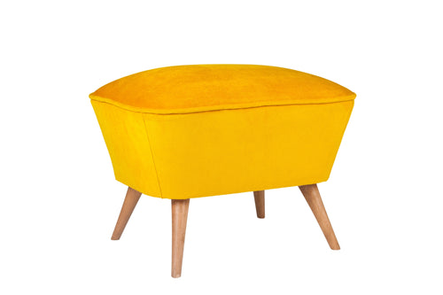 Pouf in tessuto Lake View Giallo