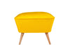 Pouf in tessuto Lake View Giallo (1)