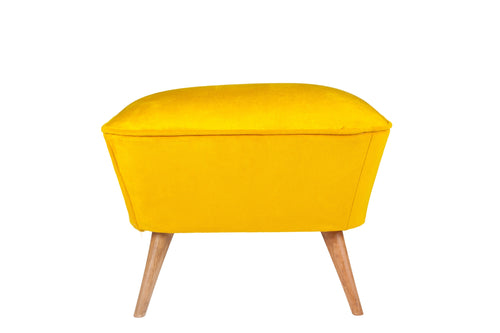 Pouf in tessuto Lake View Giallo (1)