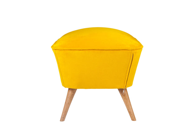 Pouf in tessuto Lake View Giallo (2)
