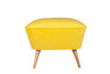 Pouf in tessuto Lake View Giallo (1)