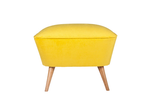 Pouf in tessuto Lake View Giallo (1)