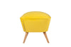Pouf in tessuto Lake View Giallo (2)