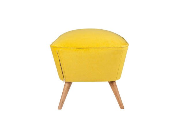 Pouf in tessuto Lake View Giallo (2)