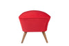 Pouf in tessuto Lake View Rosso (2)