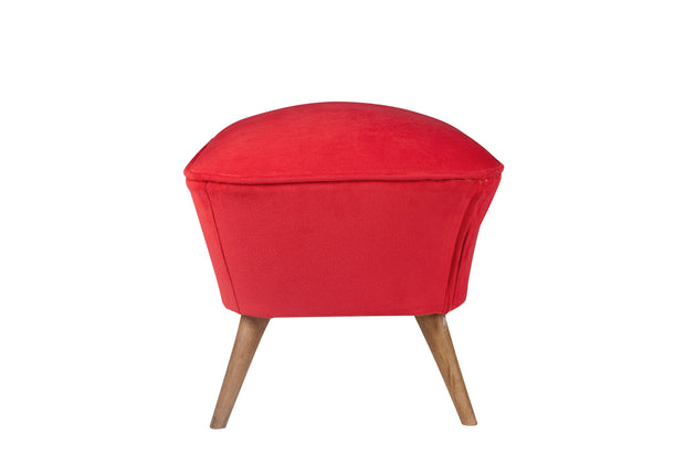 Pouf in tessuto Lake View Rosso (2)