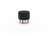 Pouf in tessuto Lindy Antracite (4)