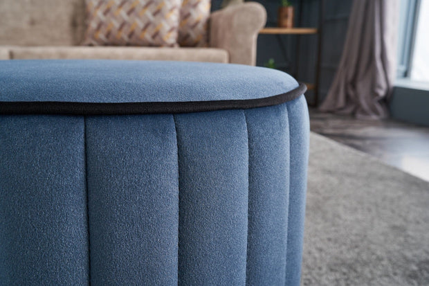 Pouf in tessuto Lindy Blu (2)