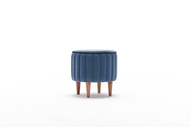 Pouf in tessuto Lindy Blu (4)