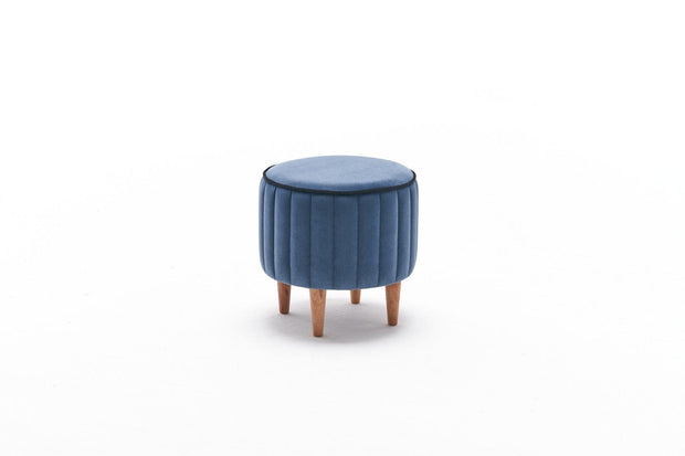 Pouf in tessuto Lindy Blu (5)