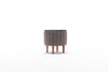 Pouf in tessuto Lindy Grigio (3)
