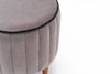 Pouf in tessuto Lindy Grigio (5)