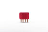 Pouf in tessuto Lindy Rosso (3)