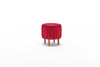 Pouf in tessuto Lindy Rosso (4)