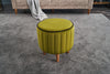 Pouf in tessuto Lindy Verde (1)