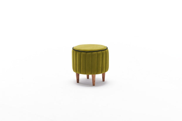 Pouf in tessuto Lindy Verde (4)