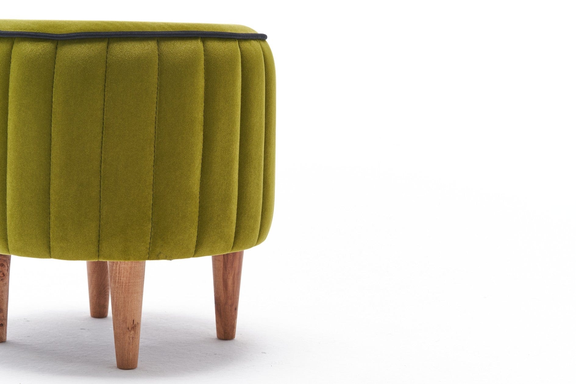 Pouf in tessuto Lindy Verde (5)
