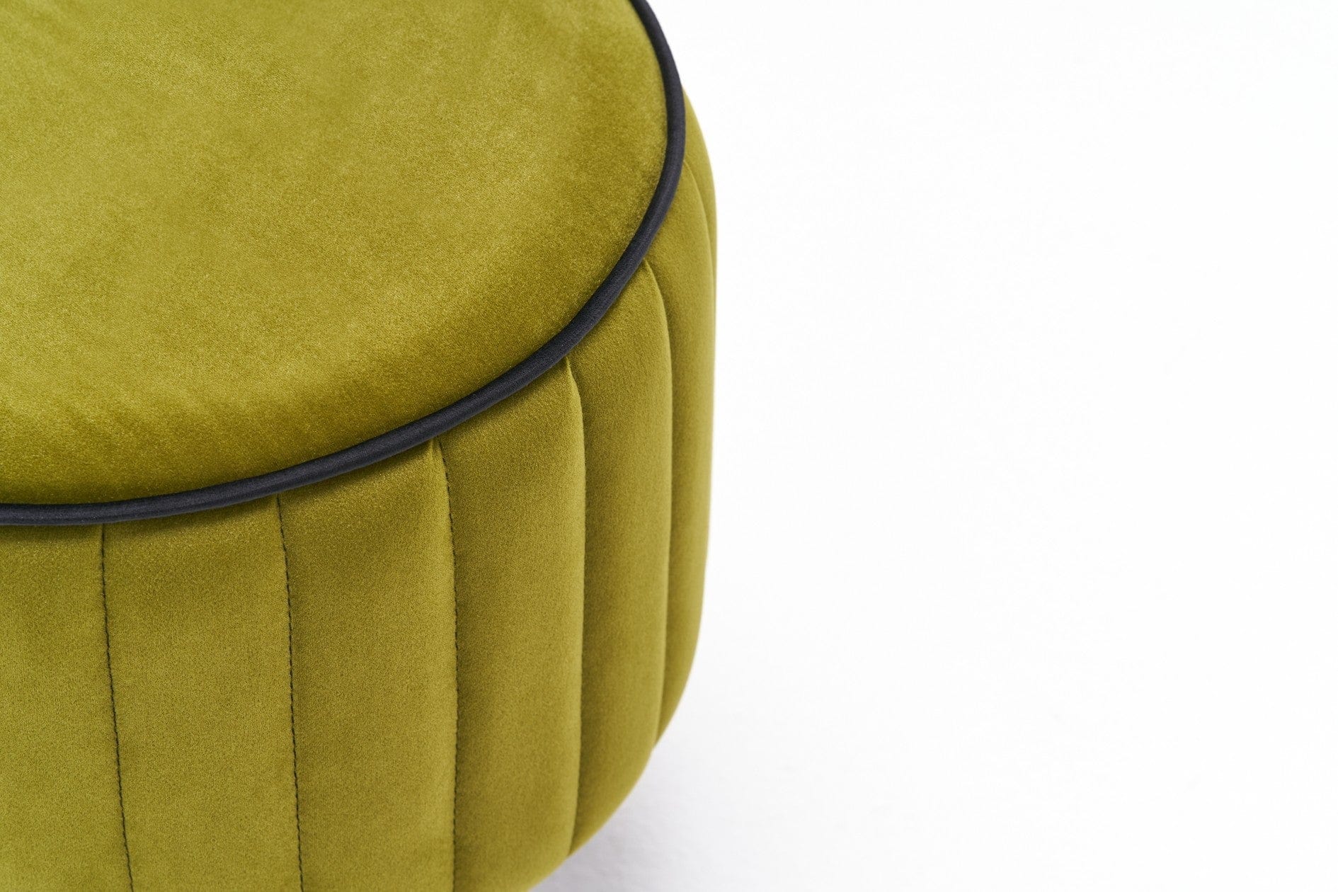 Pouf in tessuto Lindy Verde (6)