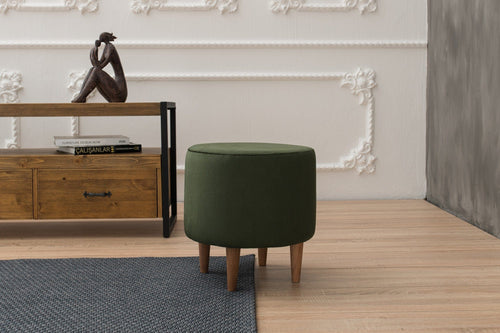 Pouf in tessuto Liza Verde (1)