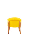 Pouf in tessuto Lockett Giallo (1)