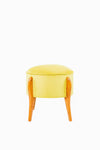 Pouf in tessuto Lockett Giallo (1)