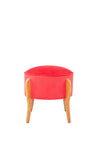 Pouf in tessuto Lockett Rosso (1)