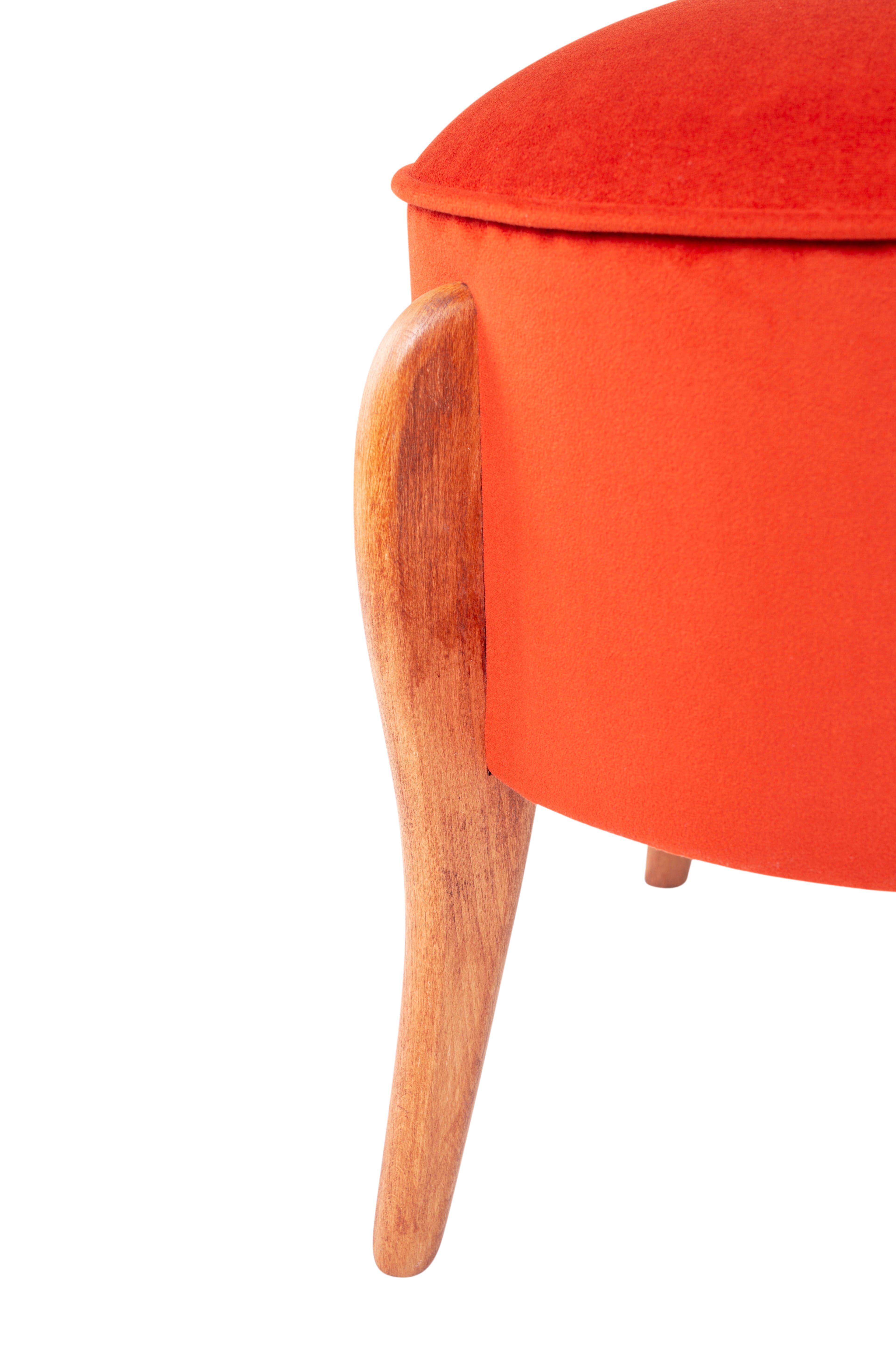 Pouf in tessuto Lockett Ruggine (2)
